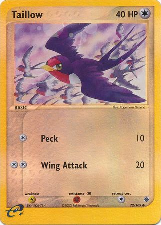 Taillow - 72/109 - Common - Reverse Holo available at 401 Games Canada