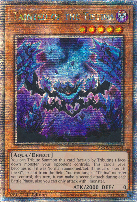 Tainted of the Tistina - AGOV-EN088 - Quarter Century Secret Rare - 1st Edition available at 401 Games Canada