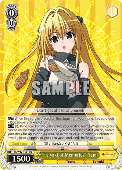 "Taiyaki of Memories" Yami - TL/W37-TE01 - Trial Deck available at 401 Games Canada