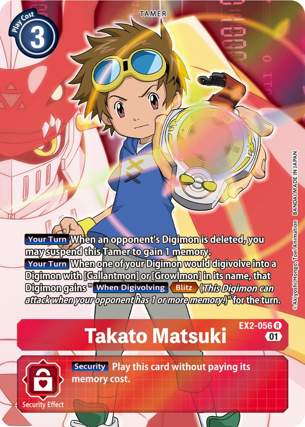 Takato Matsuki (Alternate Art) - EX2-056 - Rare available at 401 Games Canada
