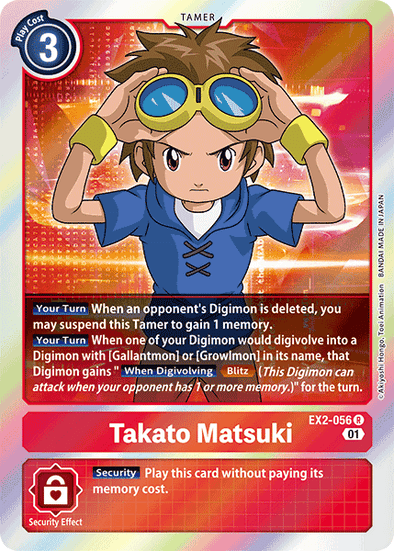 Takato Matsuki - EX2-056 - Rare available at 401 Games Canada