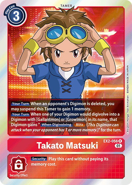 401 Games Canada - Takato Matsuki - EX2-056 - Rare 401 Games Canada - Takato Matsuki - EX2-056 - Rare