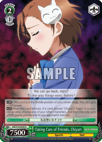 Taking Care of Friends, Chiyuri - AW/S18-E036 - Rare available at 401 Games Canada