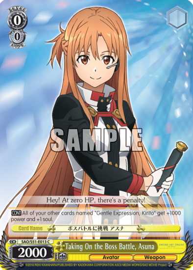 Taking On the Boss Battle, Asuna - SAO/S51-E013 - Common available at 401 Games Canada