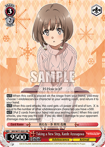 Taking a New Step, Kaede Azusagawa - SBY/W77-E051 - Double Rare available at 401 Games Canada