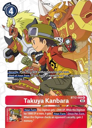 Takuya Kanbara (Alternate Art) - BT12-088 - Rare available at 401 Games Canada