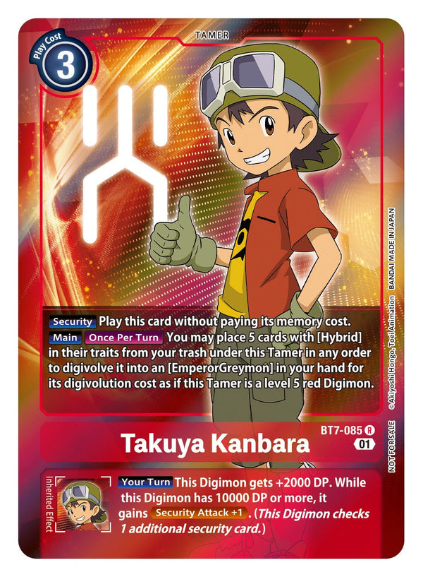 Takuya Kanbara (Box Topper) - BT7-085 - Rare available at 401 Games Canada