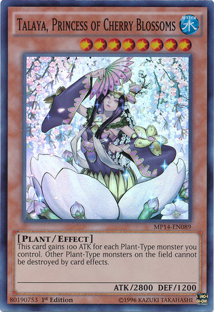 Talaya, Princess of Cherry Blossoms - MP14-EN089 - Super Rare - 1st Edition available at 401 Games Canada