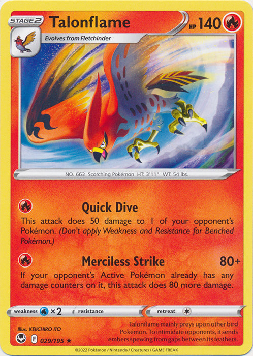 Talonflame - 029/195 - Rare available at 401 Games Canada