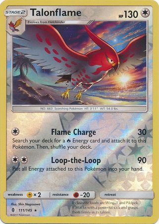 Talonflame - 111/145 - Rare - Reverse Holo available at 401 Games Canada