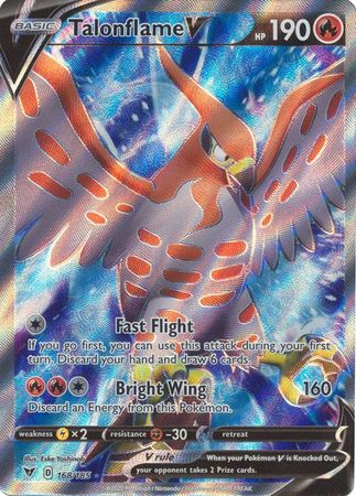 Talonflame V - 168/185 - Full Art Ultra Rare available at 401 Games Canada