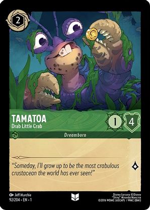 Tamatoa (Drab Little Crab) - 92/204 - Uncommon available at 401 Games Canada