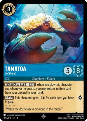 Tamatoa (So Shiny!) - 159/204 - Super Rare available at 401 Games Canada