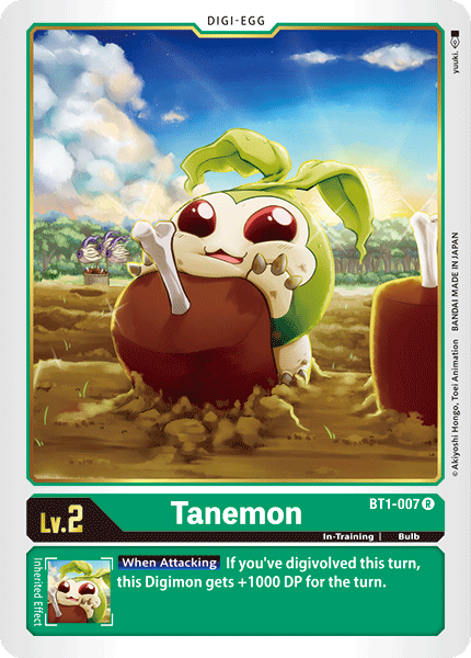 Tanemon - BT1-007 - Rare available at 401 Games Canada