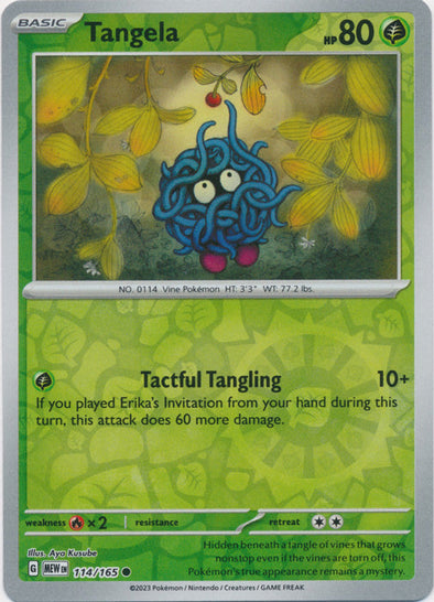 Tangela - 114/165 - Common - Reverse Holo available at 401 Games Canada