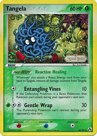 Tangela - 44/92 - Uncommon - Reverse Holo available at 401 Games Canada