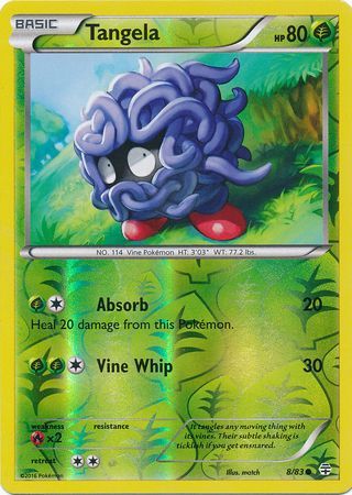 Tangela - 8/83 - Common - Reverse Holo available at 401 Games Canada