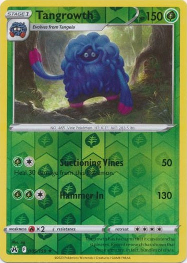 Tangrowth - 005/159 - Rare - Reverse Holo available at 401 Games Canada