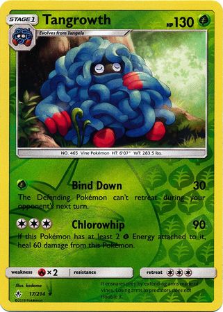 Tangrowth - 17/214 - Rare - Reverse Holo available at 401 Games Canada