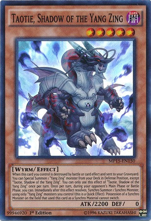 Taotie, Shadow of the Yang Zing - MP15-EN150 - Super Rare - 1st Edition available at 401 Games Canada