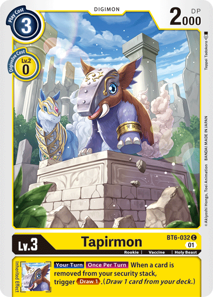 Tapirmon - BT6-032 - Common available at 401 Games Canada