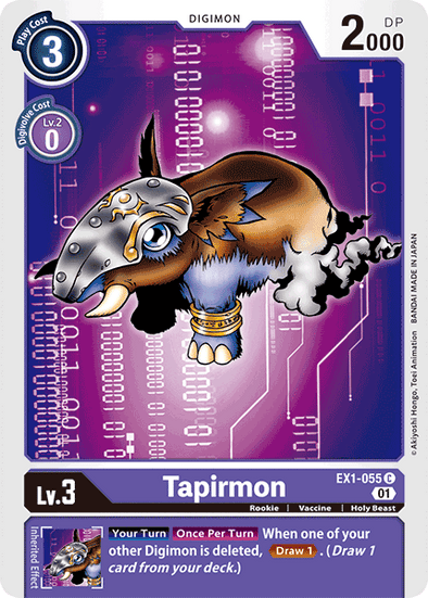 Tapirmon - EX1-055 - Common available at 401 Games Canada