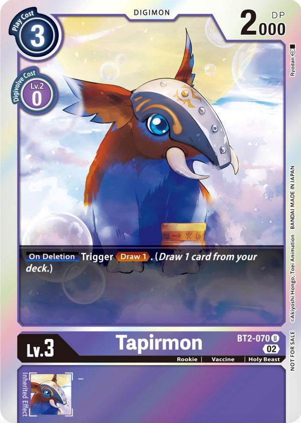 Tapirmon (Official Tournament Pack Vol.8) - Release Special Booster (BT01-03) available at 401 Games Canada