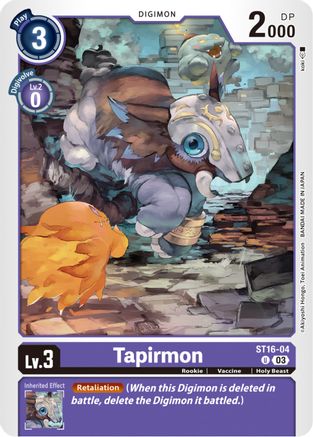 Tapirmon - ST16-04 - Uncommon available at 401 Games Canada