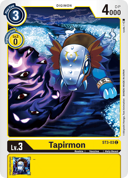 Tapirmon - ST3-03 - Common available at 401 Games Canada