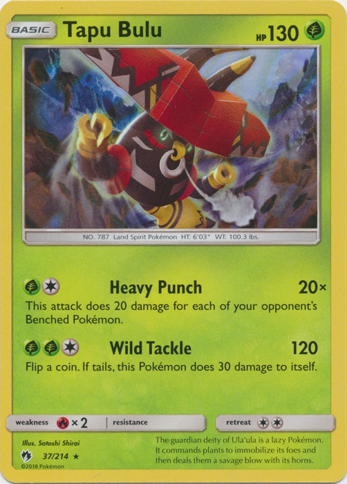 Tapu Bulu - 37/214 - Holo Rare available at 401 Games Canada