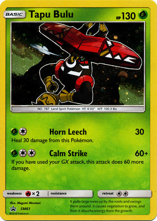 Tapu Bulu - SM61 - Holo Promo available at 401 Games Canada