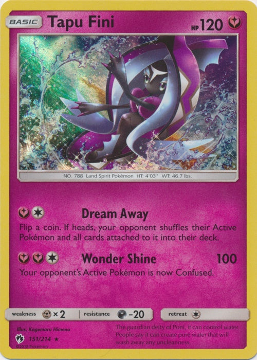Tapu Fini - 151/214 - Holo Rare available at 401 Games Canada