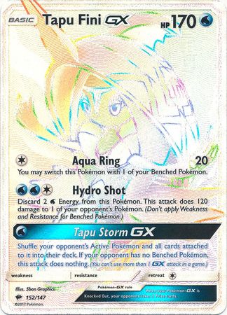 Tapu Fini GX - 152/147 - Hyper Rare available at 401 Games Canada