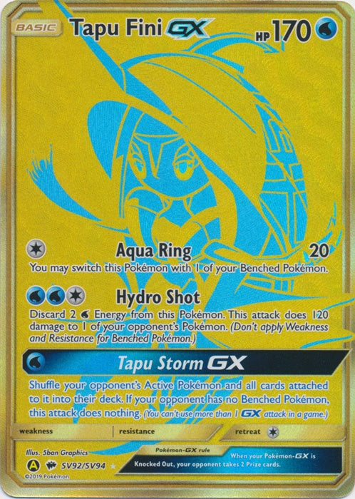 Tapu Fini GX - SV92/SV94 - Gold Secret Rare available at 401 Games Canada