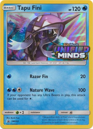 Tapu Fini - SM203 - Pre-Release Promo available at 401 Games Canada