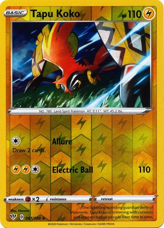 Tapu Koko - 061/189 - Holo Rare - Reverse Holo available at 401 Games Canada