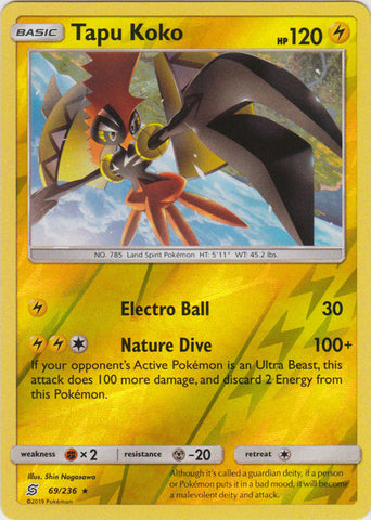 Tapu Koko - 69/236 - Holo Rare - Reverse Holo available at 401 Games Canada