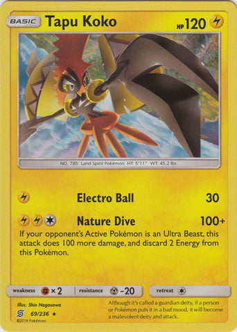 Tapu Koko - 69/236 - Holo Rare available at 401 Games Canada