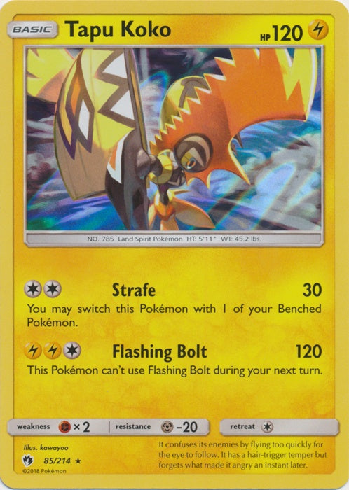 Tapu Koko - 85/214 - Holo Rare available at 401 Games Canada