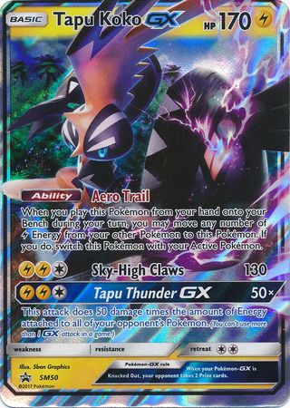 Tapu Koko GX - SM50 - Promo available at 401 Games Canada