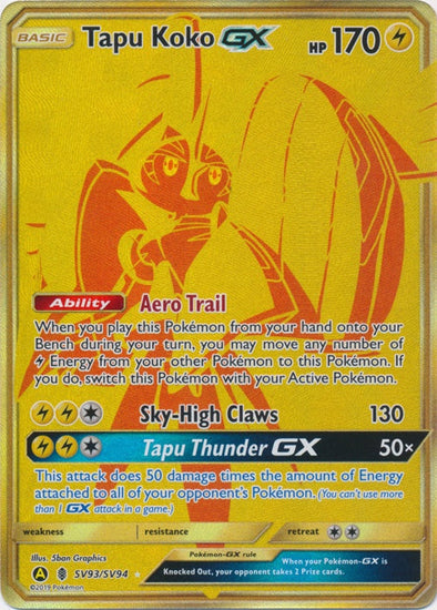 Tapu Koko GX - SV93/SV94 - Gold Secret Rare available at 401 Games Canada