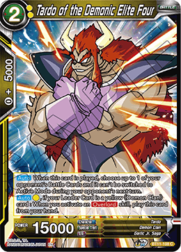 Tardo of the Demonic Elite Four - BT11-108 - Common available at 401 Games Canada