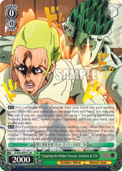 Targeting the Hidden Treasure, Zucchero & T.M - JJ/S66-E041J - JoJo Rare available at 401 Games Canada