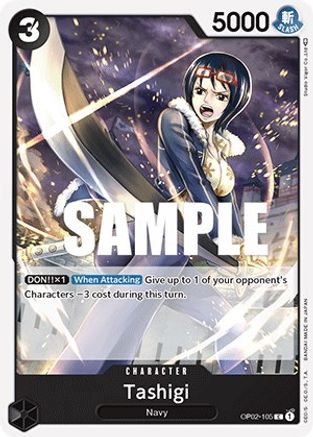 Tashigi - OP02-105 - Common available at 401 Games Canada