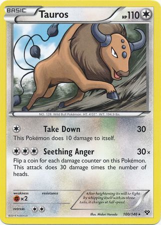 Tauros - 100/146 - Rare available at 401 Games Canada