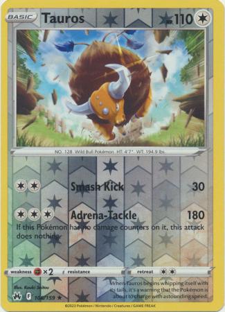 401 Games Canada - Tauros - 106/159 - Rare - Reverse Holo 401 Games Canada - Tauros - 106/159 - Rare - Reverse Holo