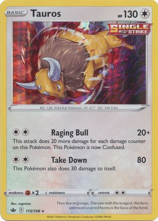 Tauros - 115/198 - Holo Rare available at 401 Games Canada