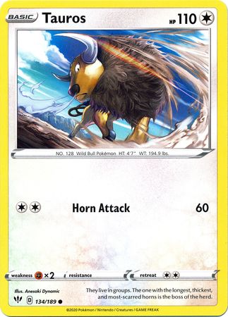 Tauros - 134/189 - Common available at 401 Games Canada