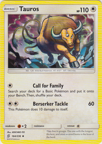 Tauros - 164/236 - Uncommon available at 401 Games Canada