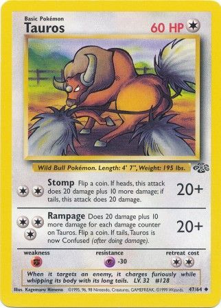 Tauros - 47/64 - Uncommon - Unlimited available at 401 Games Canada